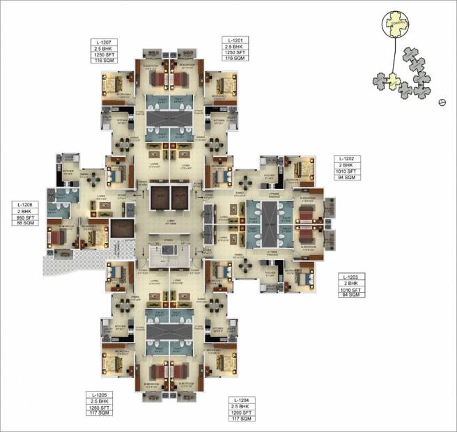  webcity Images for Cluster Plan of Mantri WebCity