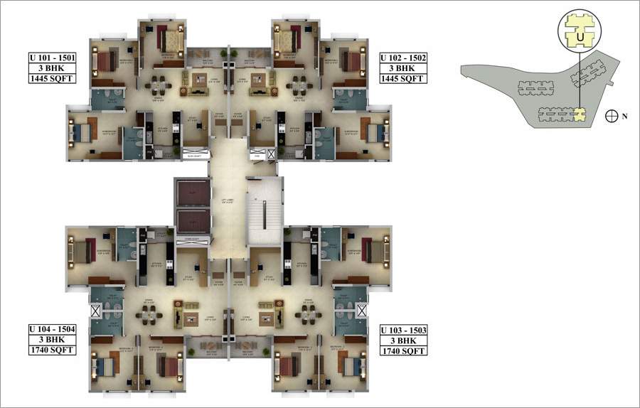 webcity Images for Cluster Plan of Mantri WebCity