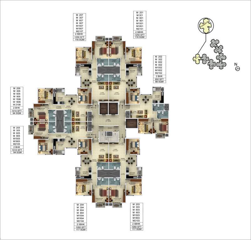 webcity Images for Cluster Plan of Mantri WebCity