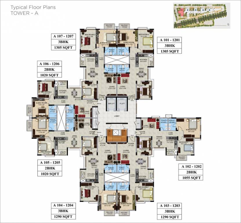 Images for Cluster Plan of Mantri WebCity