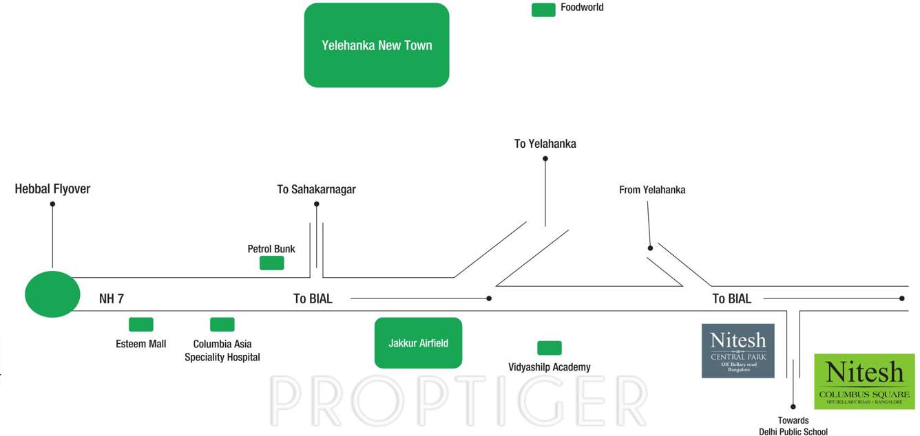  columbus square Images for Location Plan of Nitesh Columbus Square