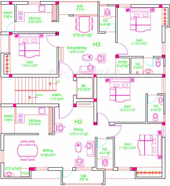 Images for Cluster Plan of Hitech Properties Kamala Homes
