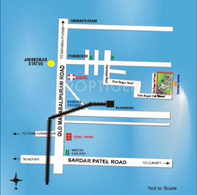 Images for Location Plan of Hitech Properties Kamala Homes