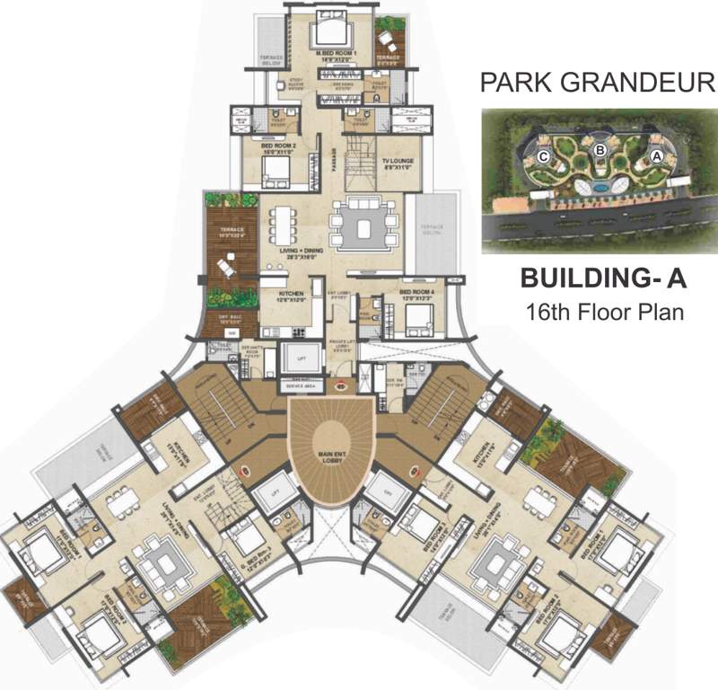  park grandeur Images for Cluster Plan of Pride Purple Park Grandeur