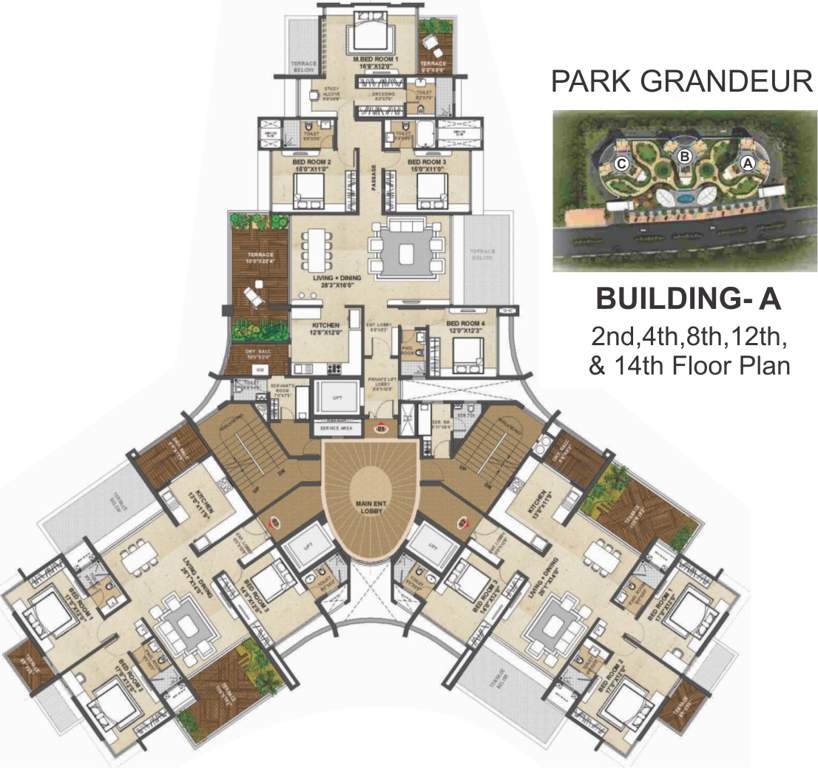  park grandeur Images for Cluster Plan of Pride Purple Park Grandeur