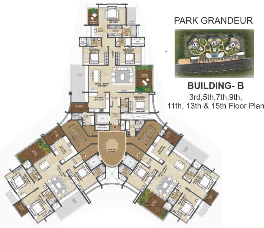  park grandeur Images for Cluster Plan of Pride Purple Park Grandeur