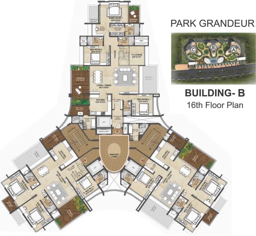  park grandeur Images for Cluster Plan of Pride Purple Park Grandeur