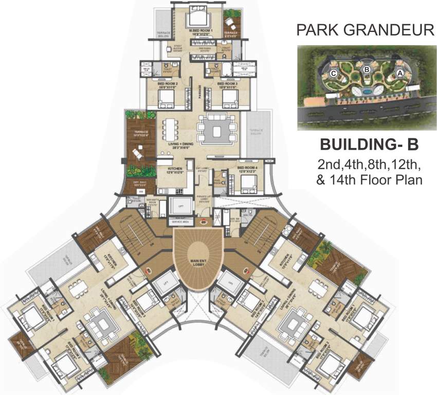  park grandeur Images for Cluster Plan of Pride Purple Park Grandeur