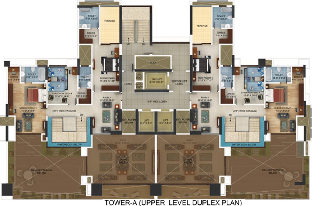 blossom Images for Cluster Plan of Mantri Blossom