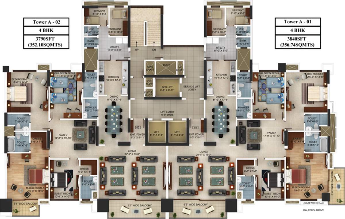 blossom Images for Cluster Plan of Mantri Blossom