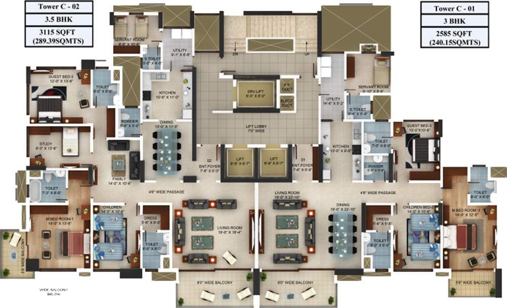 blossom Images for Cluster Plan of Mantri Blossom