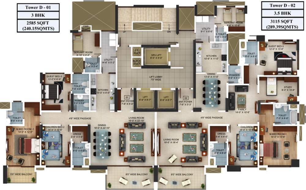 blossom Images for Cluster Plan of Mantri Blossom