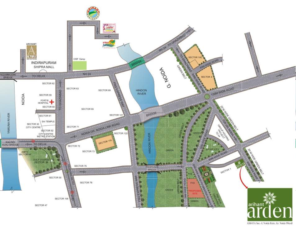 arden Images for Location Plan of Arihant Arden