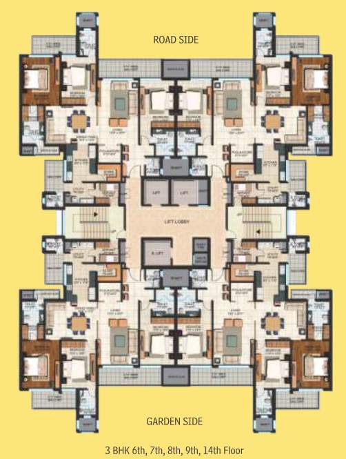  falcon view Tower 6 Cluster Plan
