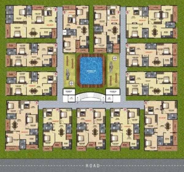 splendor Single tower Cluster Plan