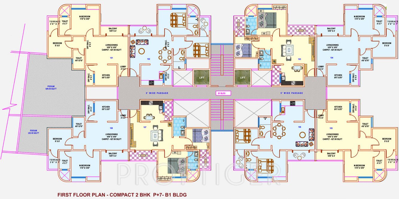 quadra town Images for Cluster Plan of Bhujbal Quadra Town