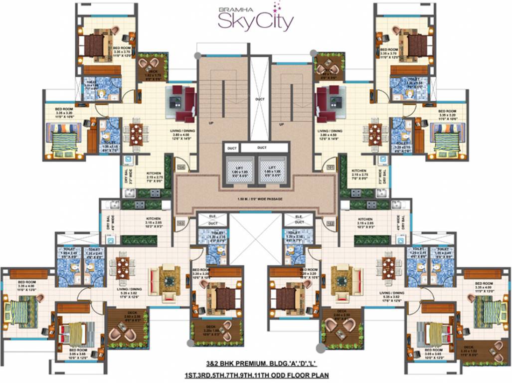  skycity Tower A,D,L Cluster Plan