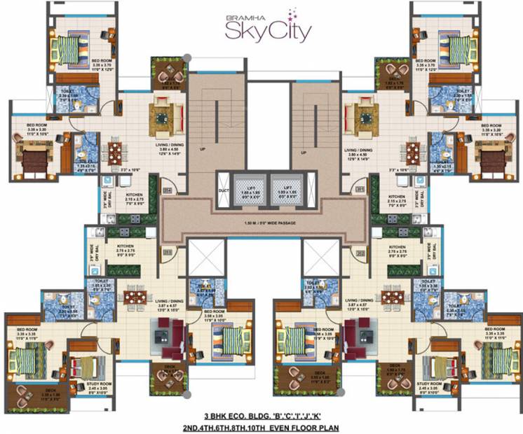  skycity Tower B,C,I,J,K Cluster Plan