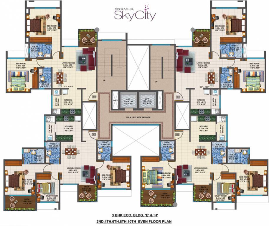  skycity Tower E,H Cluster Plan