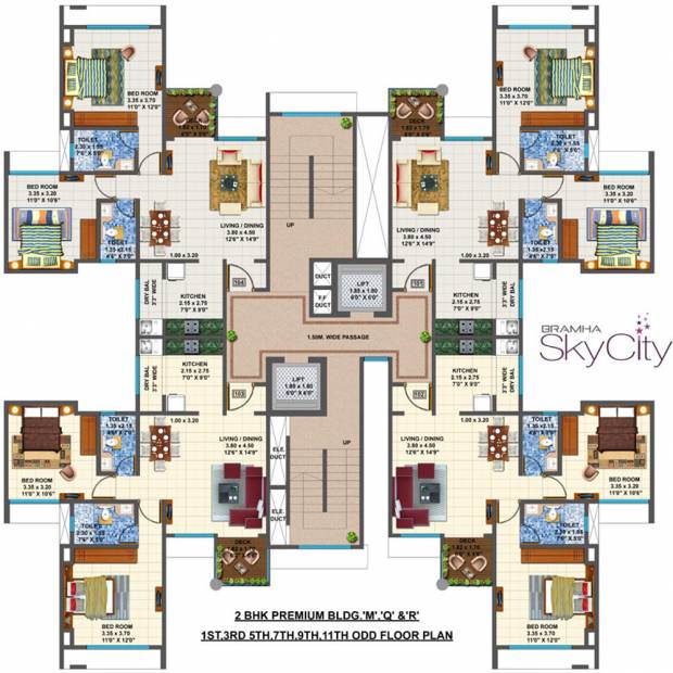  skycity Tower M,Q,R Cluster Plan