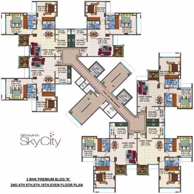  skycity Tower N Cluster Plan
