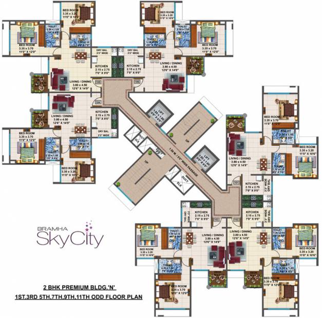  skycity Tower N Cluster Plan