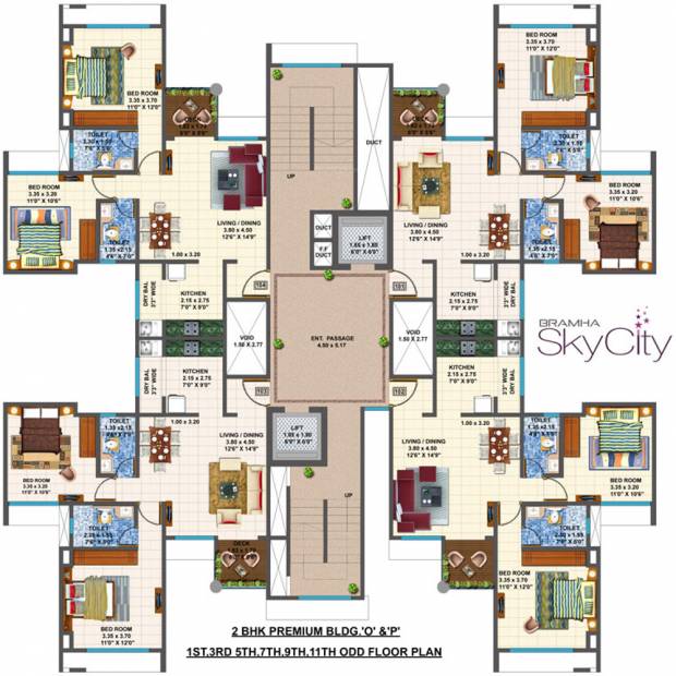  skycity Tower O,P Cluster Plan