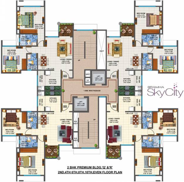  skycity Tower Q,R Cluster Plan