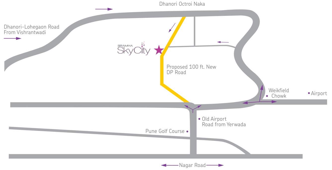  skycity Images for Location Plan of Bramha Skycity
