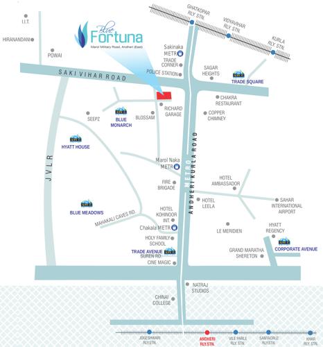 Images for Location Plan of Atul Blue Fortuna