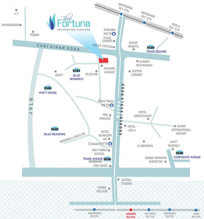 Images for Location Plan of Atul Blue Fortuna