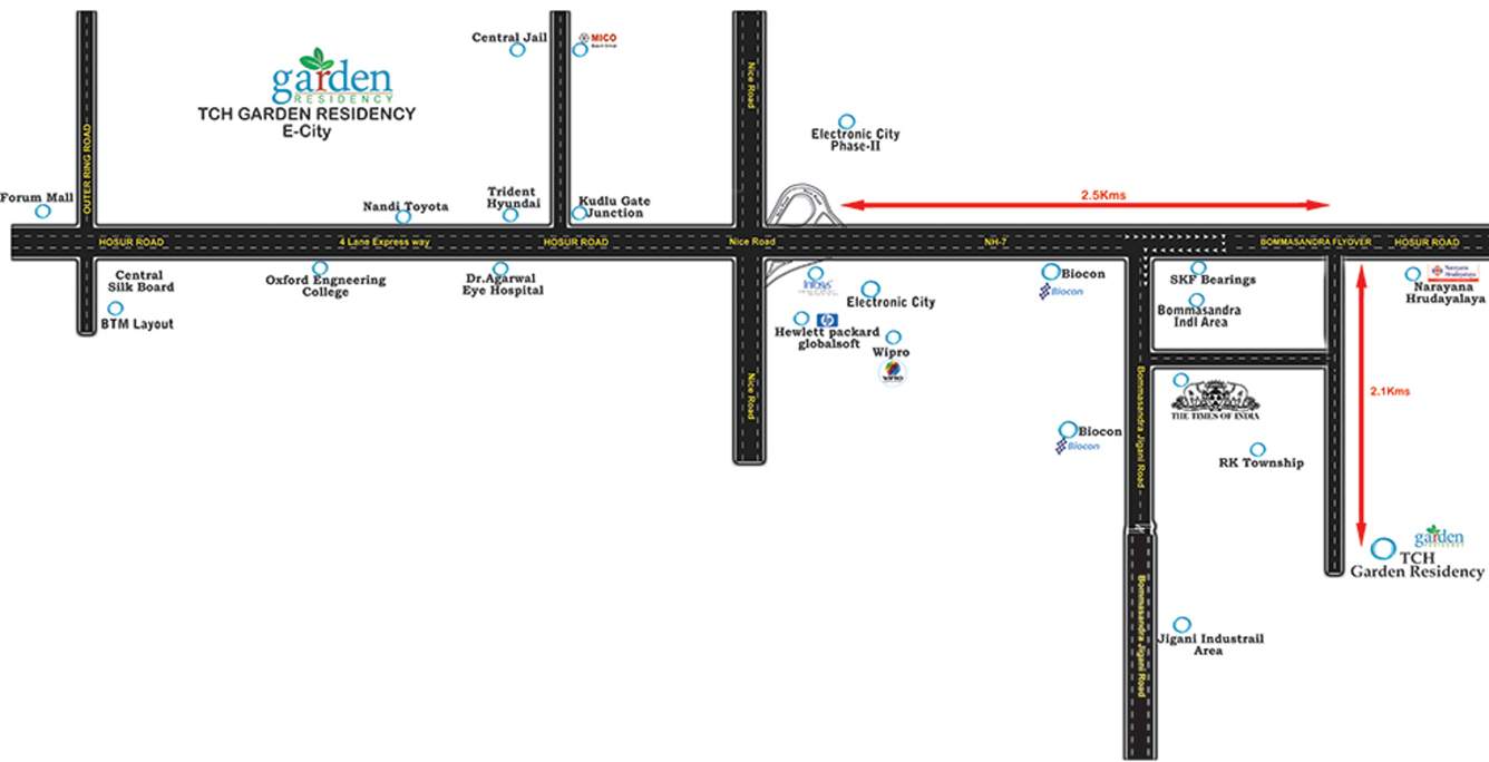  garden residency Images for Location Plan of TCH Garden Residency