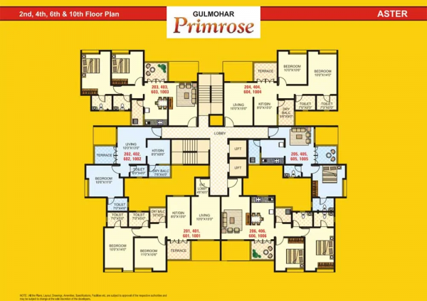 primrose Aster Cluster Plan
