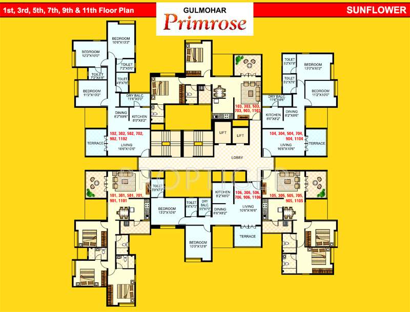  primrose Images for Cluster Plan of Gulmohar Primrose