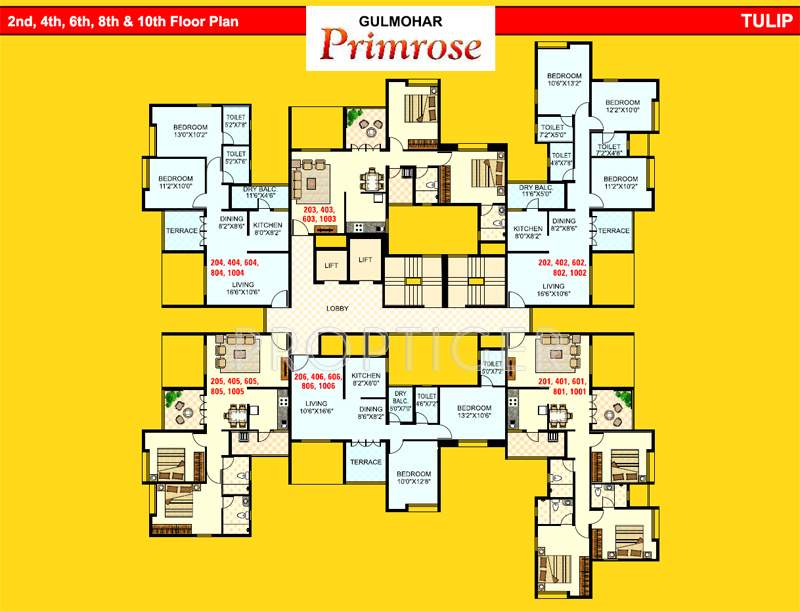  primrose Images for Cluster Plan of Gulmohar Primrose