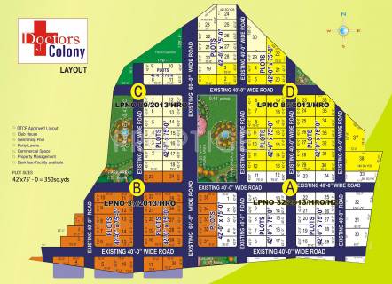 Layout Plan Image of Fortune Infra Developers Doctors Colony for 