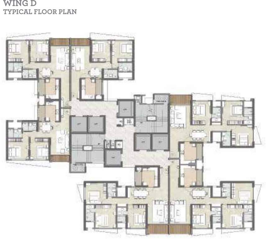 radiance Images for Cluster Plan of Kalpataru Radiance