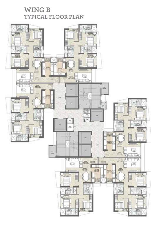 radiance Images for Cluster Plan of Kalpataru Radiance