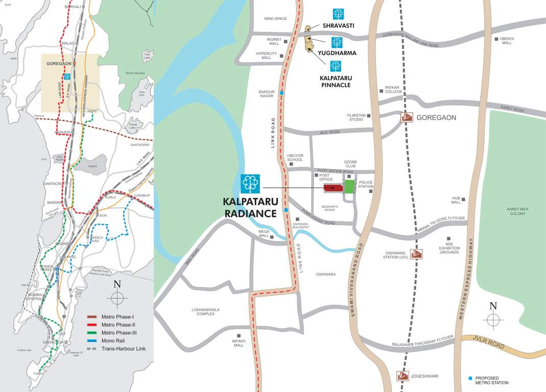 radiance Images for Location Plan of Kalpataru Radiance