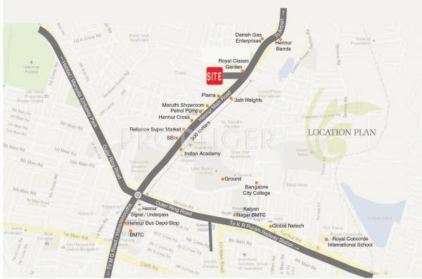 SV Group Vrushabadri Willows Location Plan