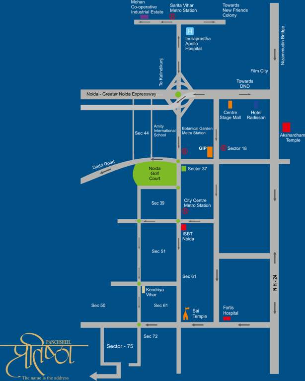  pratishtha Images for Location Plan of Panchsheel Pratishtha