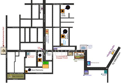 aura-deziner-homes brooke-ville Location Plan