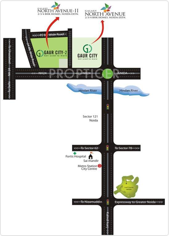  north avenue ii Images for Location Plan of Galaxy North Avenue II