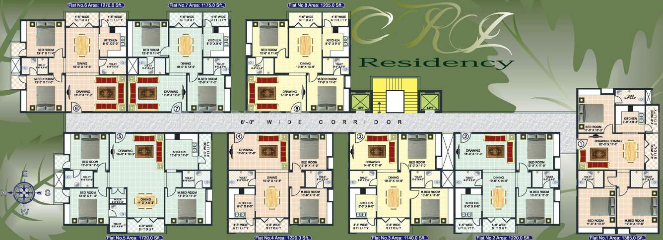 Images for Cluster Plan of Sree Builders and Developers CRJ Residency