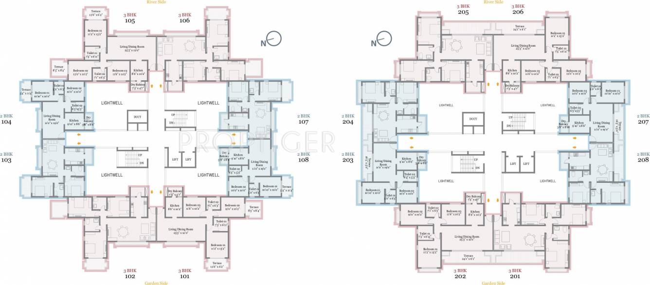  songbirds Tower 8 Cluster Plan
