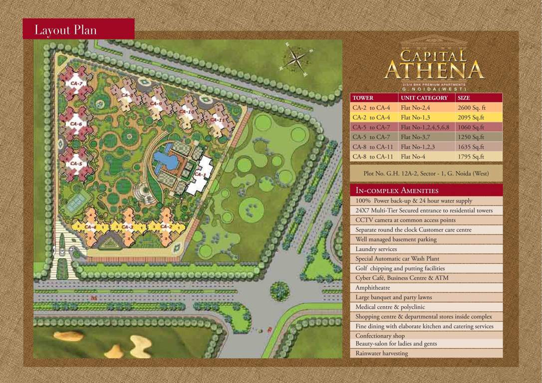  athena Images for Layout Plan of Capital Athena