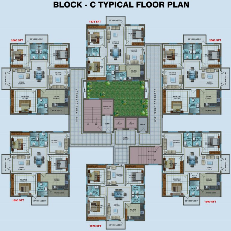 Images for Cluster Plan of Aditya Empress Towers
