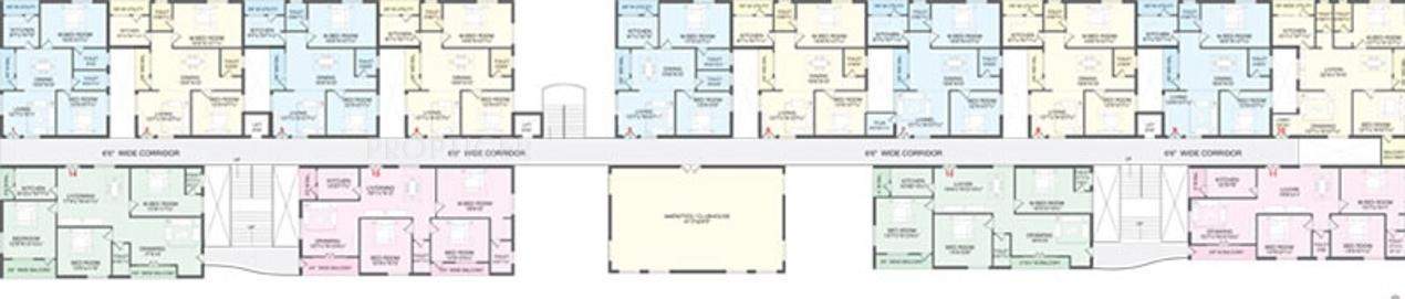 Images for Cluster Plan of SAP Constructions Nandavanam Apartments