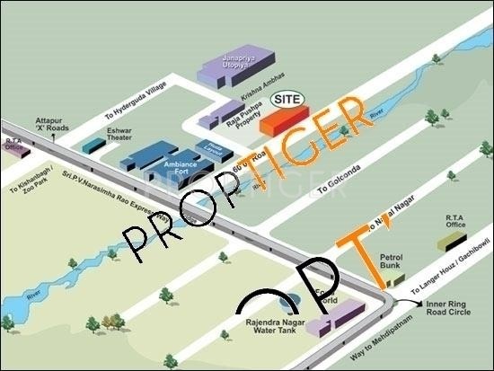 SAP Constructions Nandavanam Apartments Location Plan