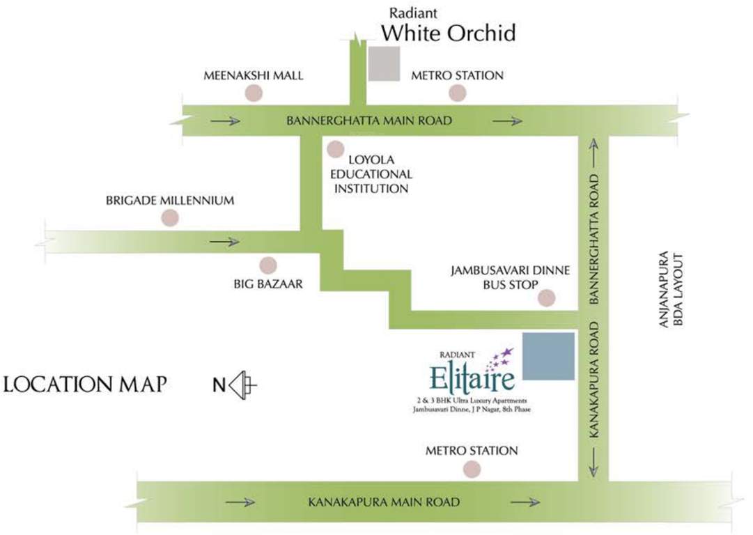 elitaire Images for Location Plan of Radiant Elitaire